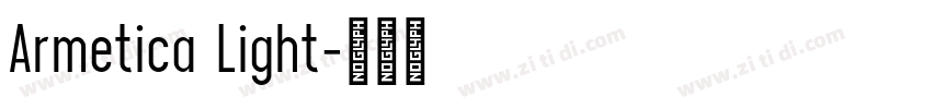 Armetica Light字体转换